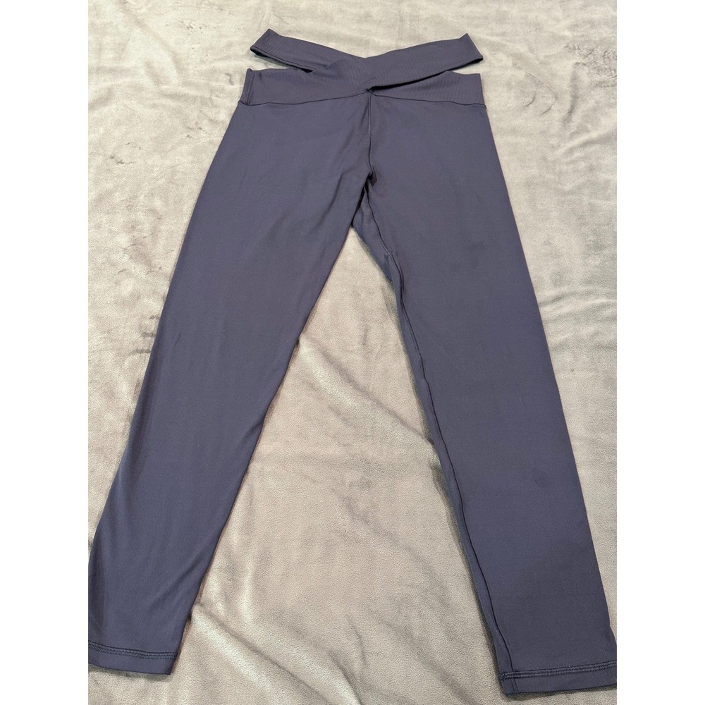 OFFLINE by Aerie Real Me Crossover Waistband 7/8 Leggings Gray Medium